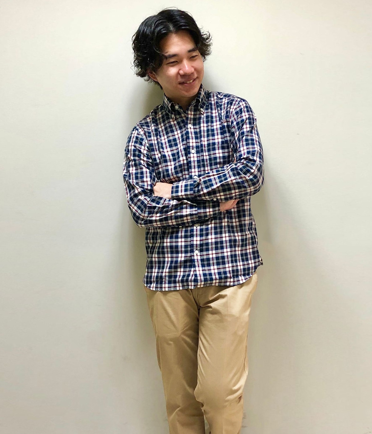 #秋カラーシャツコーデ
