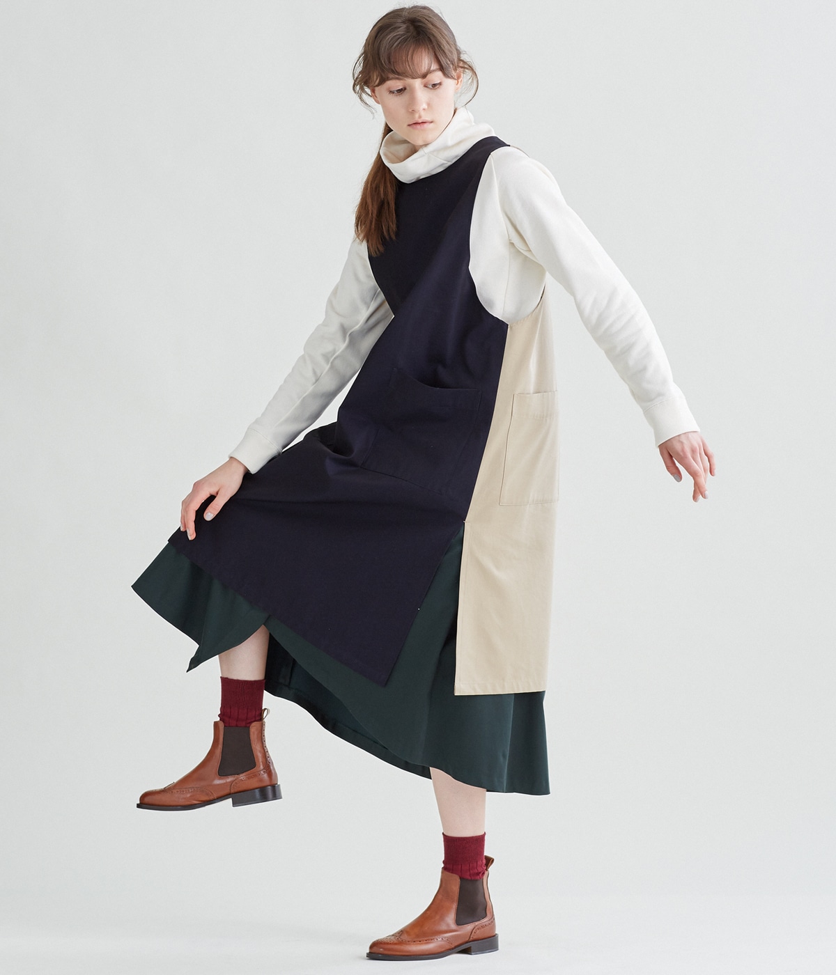 ロング&ロング で作るレイヤードスタイル
