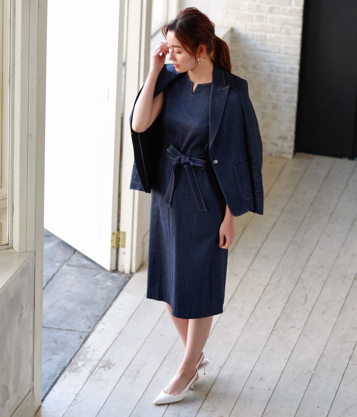 navy blue coordinate