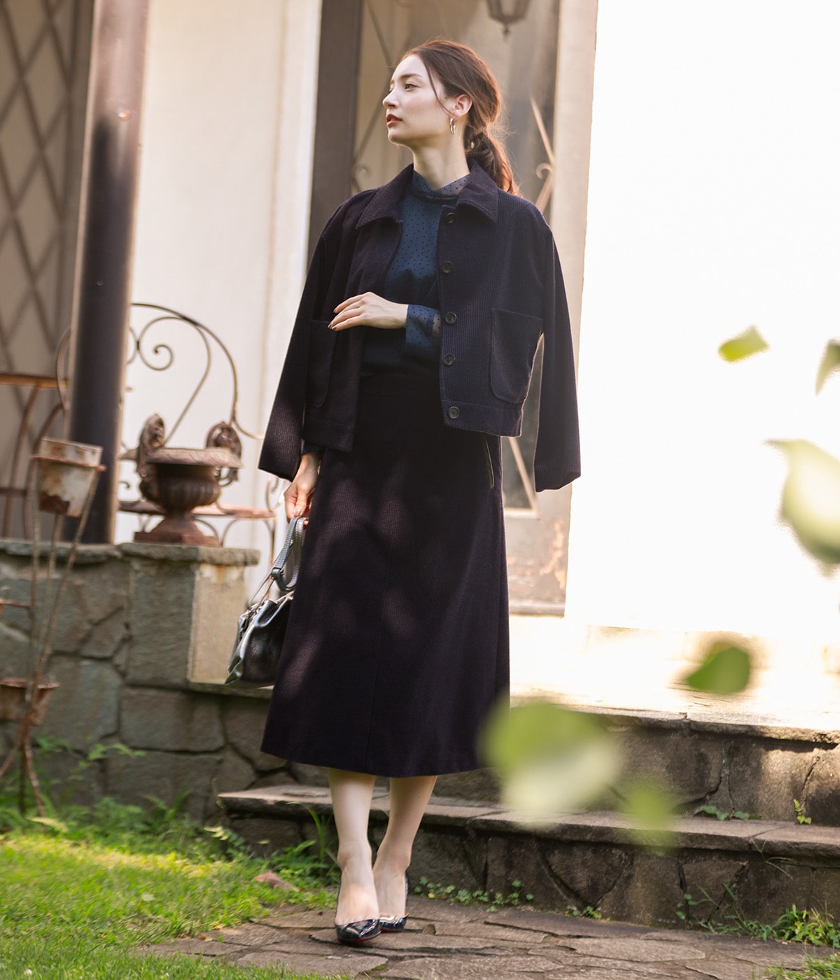 navy blue coordinate