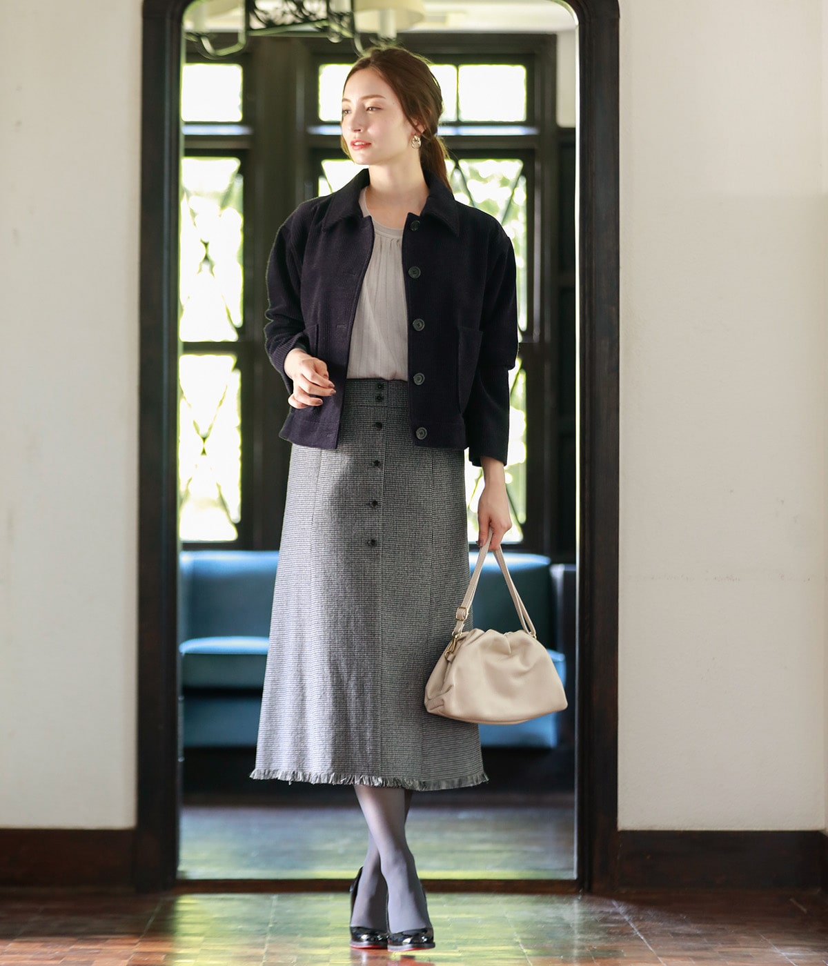 navy blue coordinate