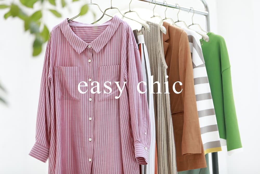TRUE NAVY/easy chic
