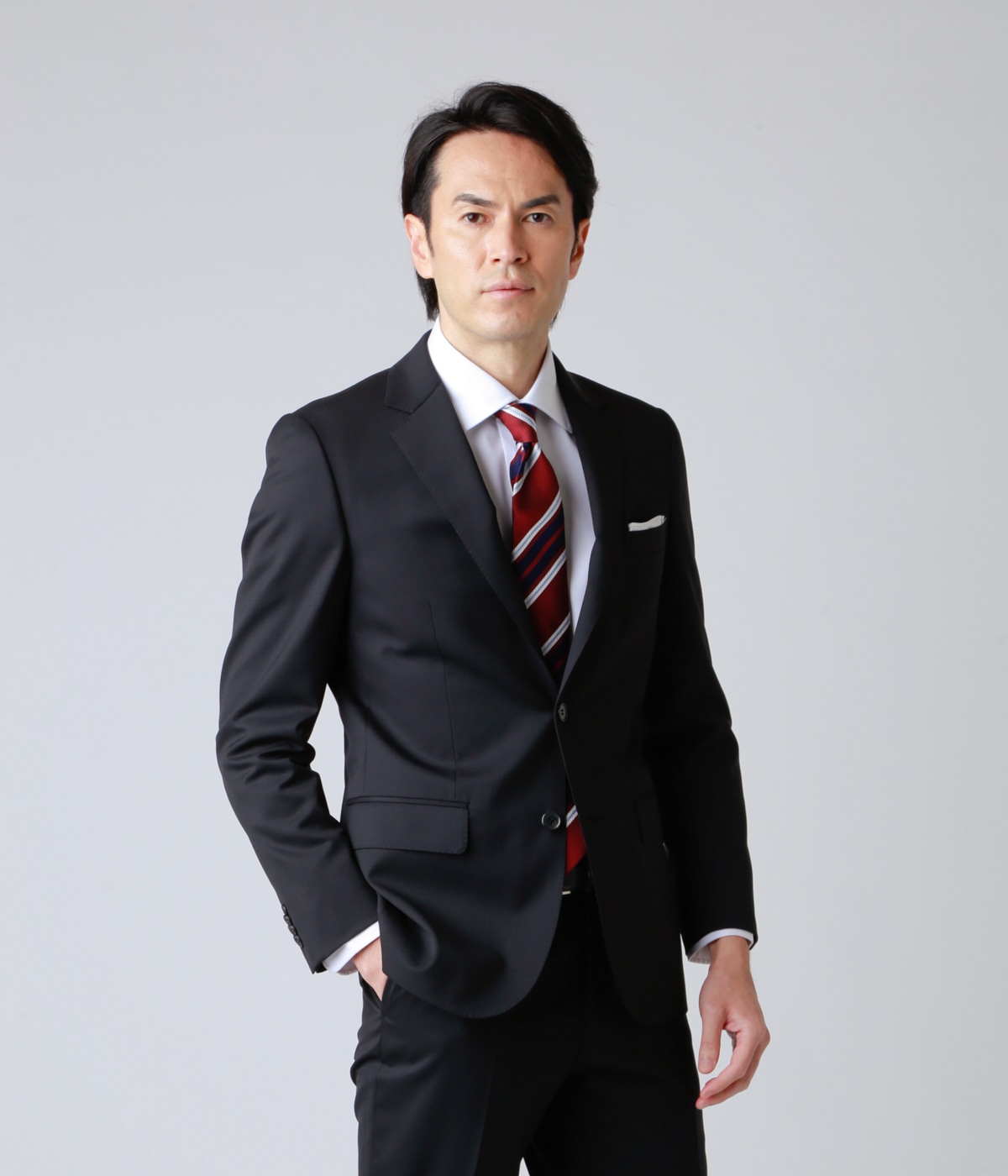 ギャバ無地 新スリムモデルスーツ 2ボタン ノータック ファッション通販のny Online