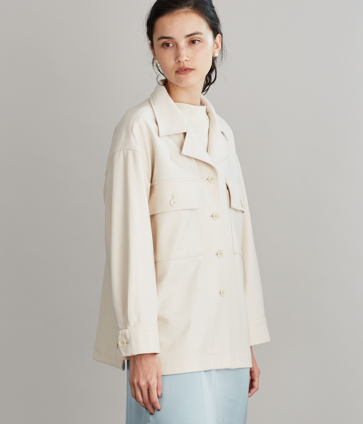 GINGER掲載商品】 ESTNATION Light Melton CPO Blouson espaciomalvon