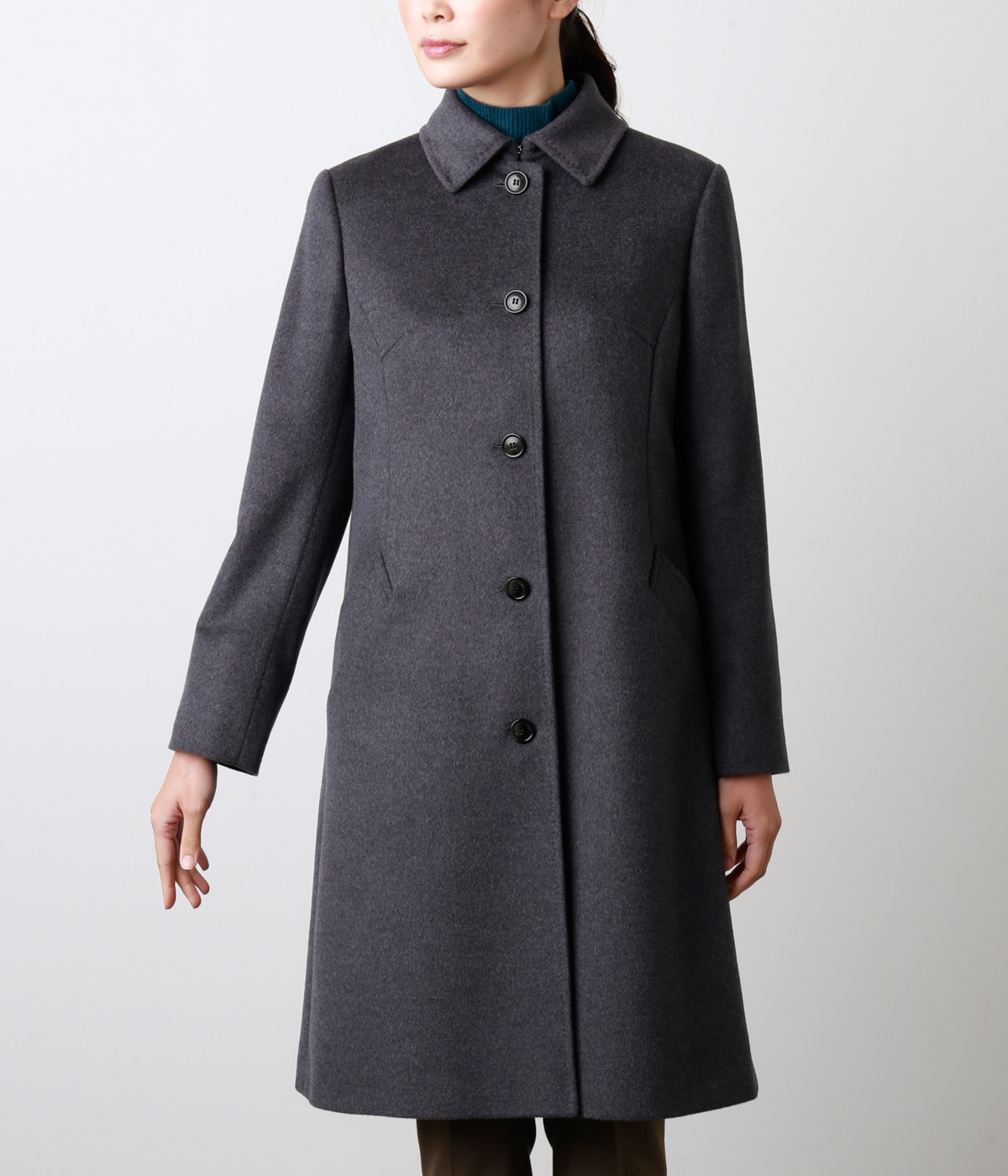 My Dearest Coat ウールシルクアンゴラビーバー ステンカラー コート