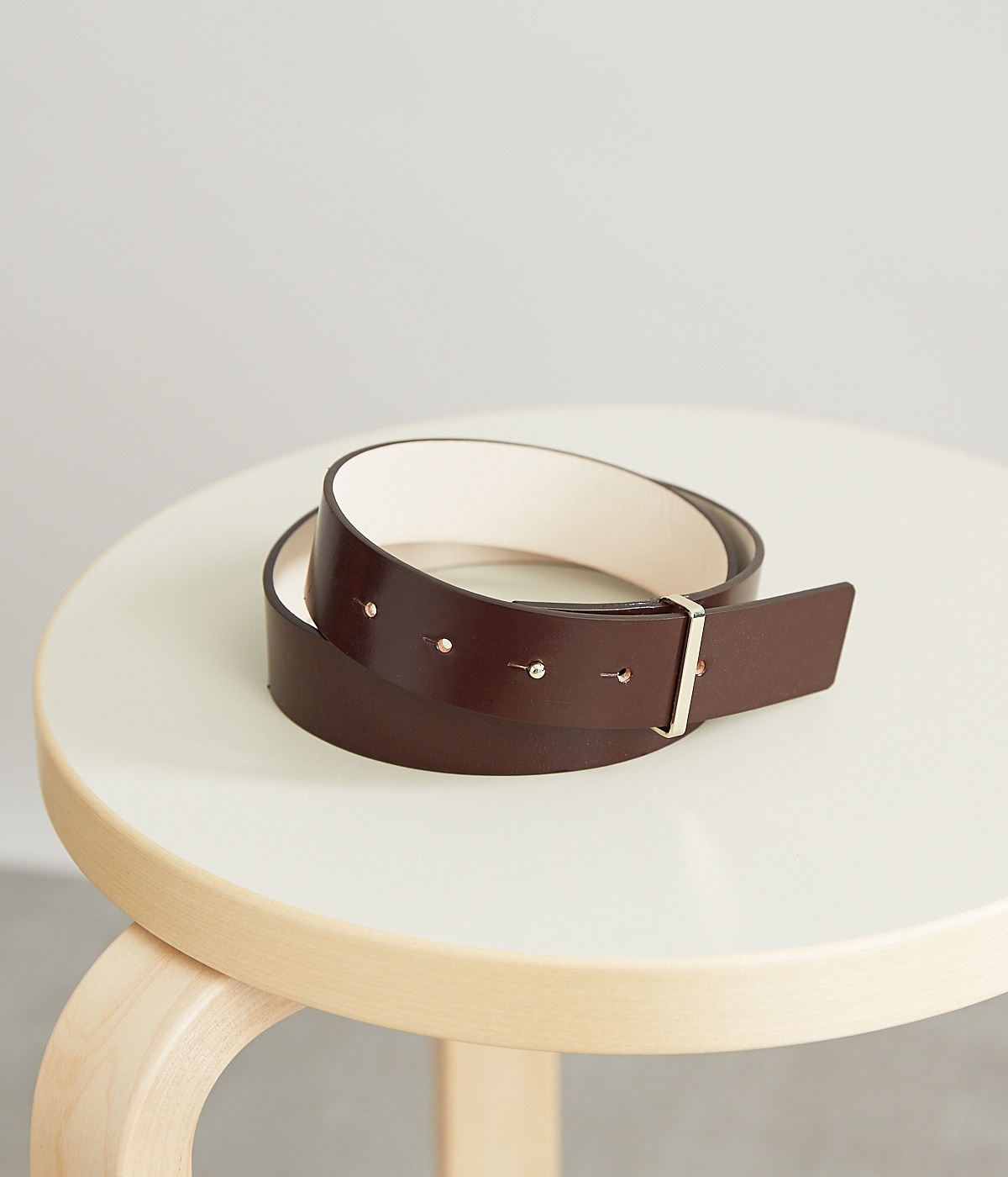 ブライドルレザー ギボシ止め太ベルト ファッション通販のny Online