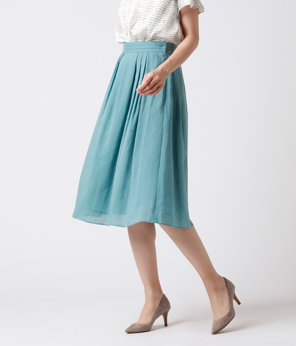 ラミーリヨセルローン タックフレアスカート ファッション通販のny Online