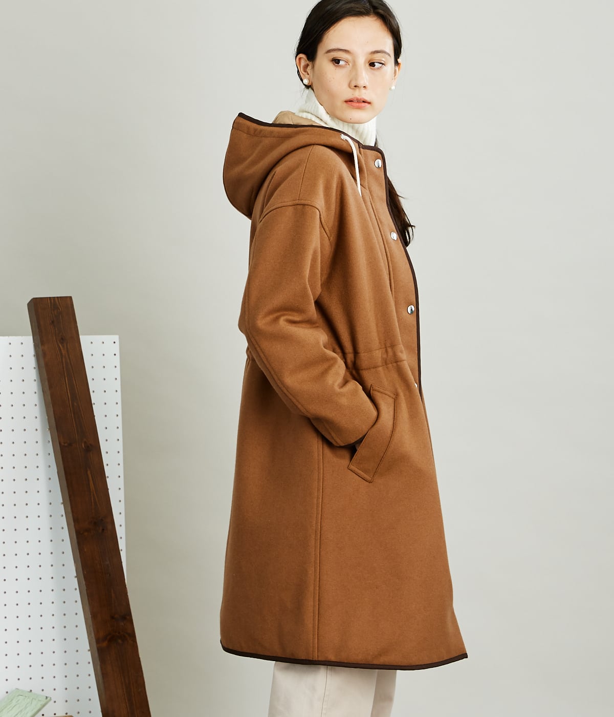 Melton フーデッドモッズコート 21 ファッション通販のny Online