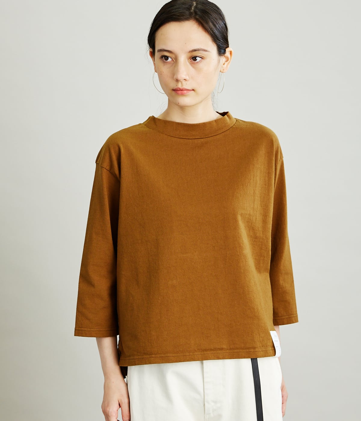 Dry Cotton Jersey ハイネックカットソー
