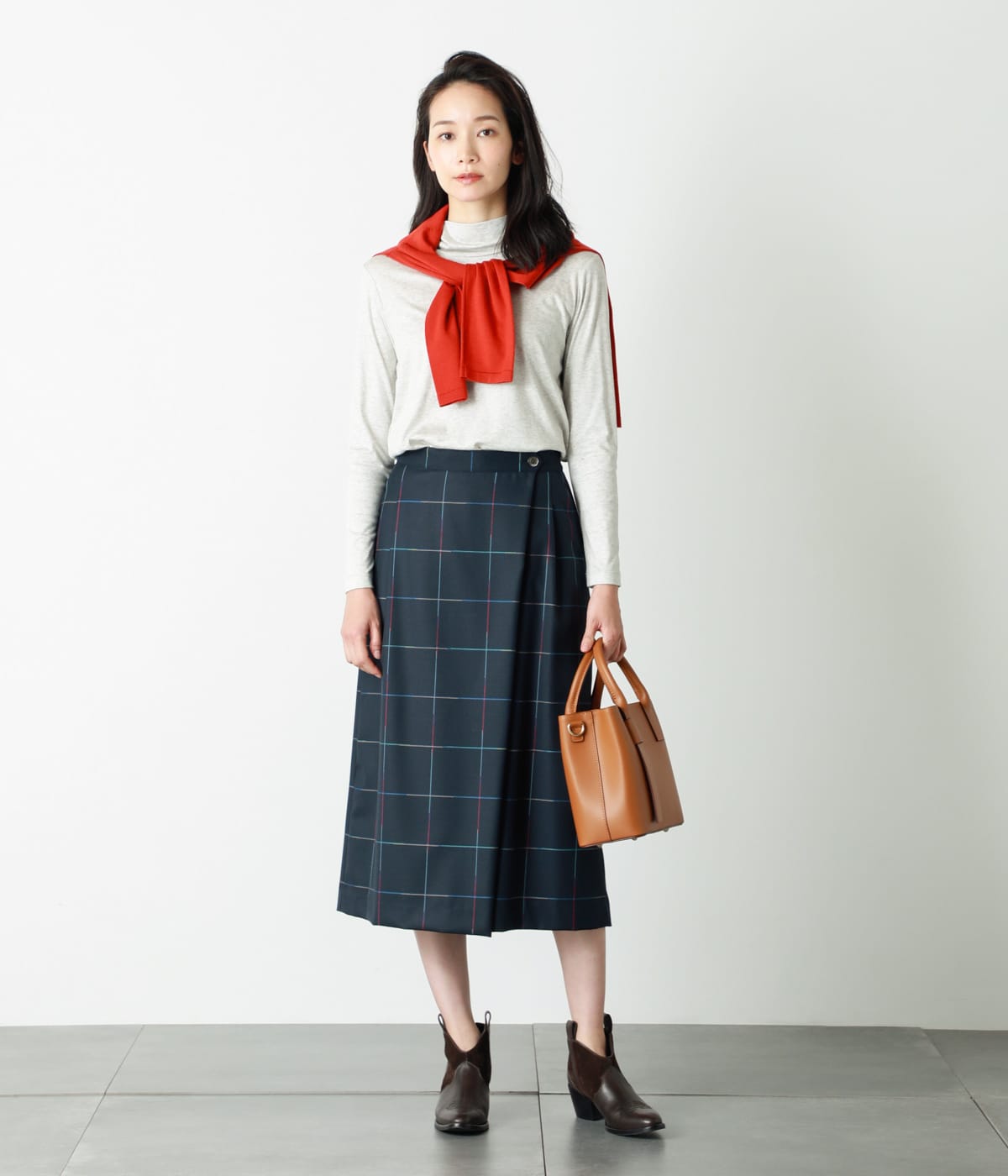 カラフルブロックチェック キュロットパンツ(51333232-2021 カラフルブロックチェック キュロットパンツ(51333232-2021