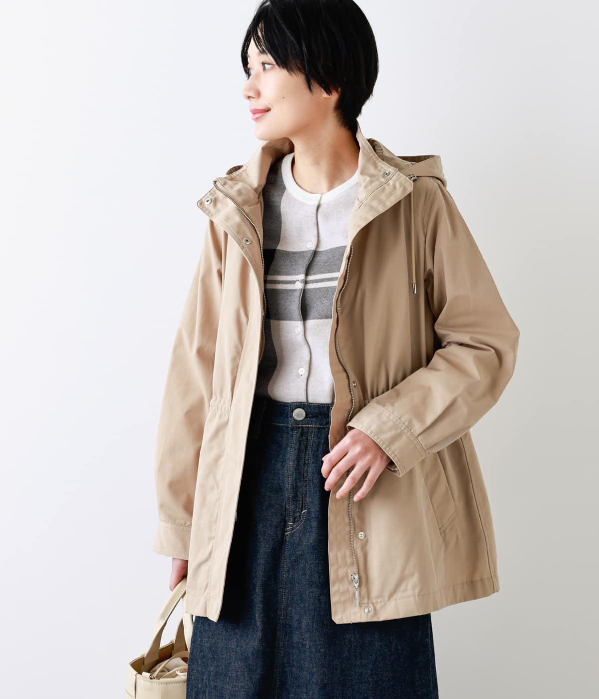L】コットンナイロンツイル ライナー付きモッズコート(54553231-2021)｜ファッション通販のNY.ONLINE