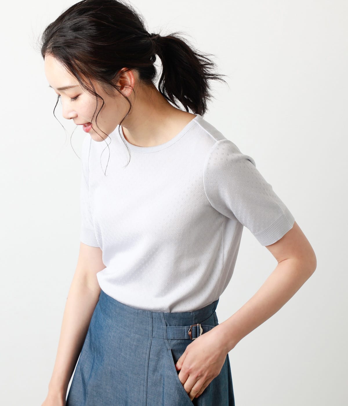 TRアイレット 半袖カットソー