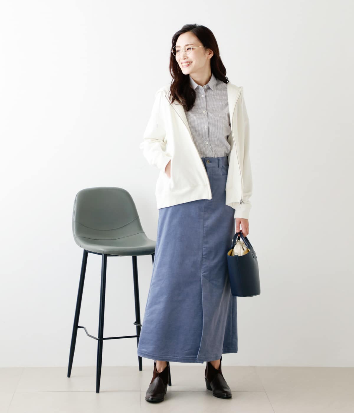 WEB限定】ma couleur（マ クルール）ストレッチコーデュロイ ロングスカート (73253660-2021)｜ファッション通販のNY.ONLINE