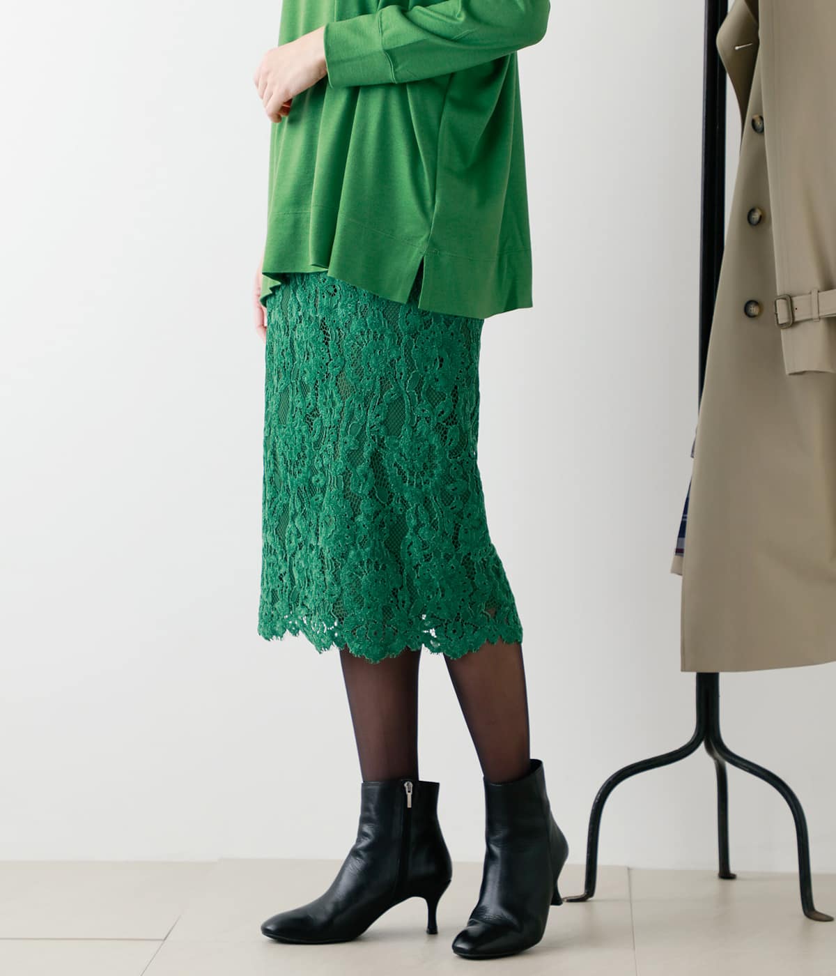 Web限定 Dolly Sean ドリーシーン モールレース タイトスカート 21 ファッション通販のny Online