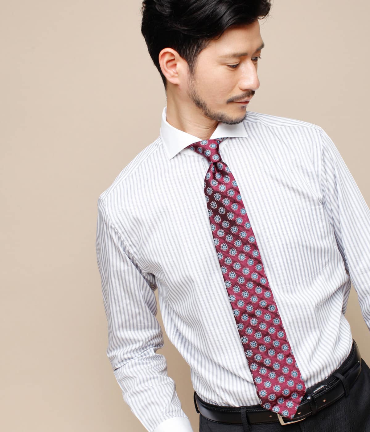 オルタネイトストライプクレリック 長袖ドレスシャツ メイフェアカラー カッタウェイ 21 ファッション通販のny Online