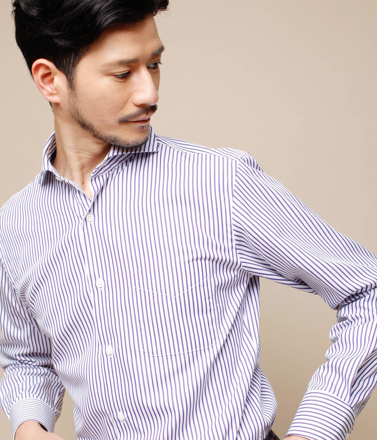 ロンドンストライプ 長袖メイフェアカラーシャツ カッタウェイ 21 ファッション通販のny Online