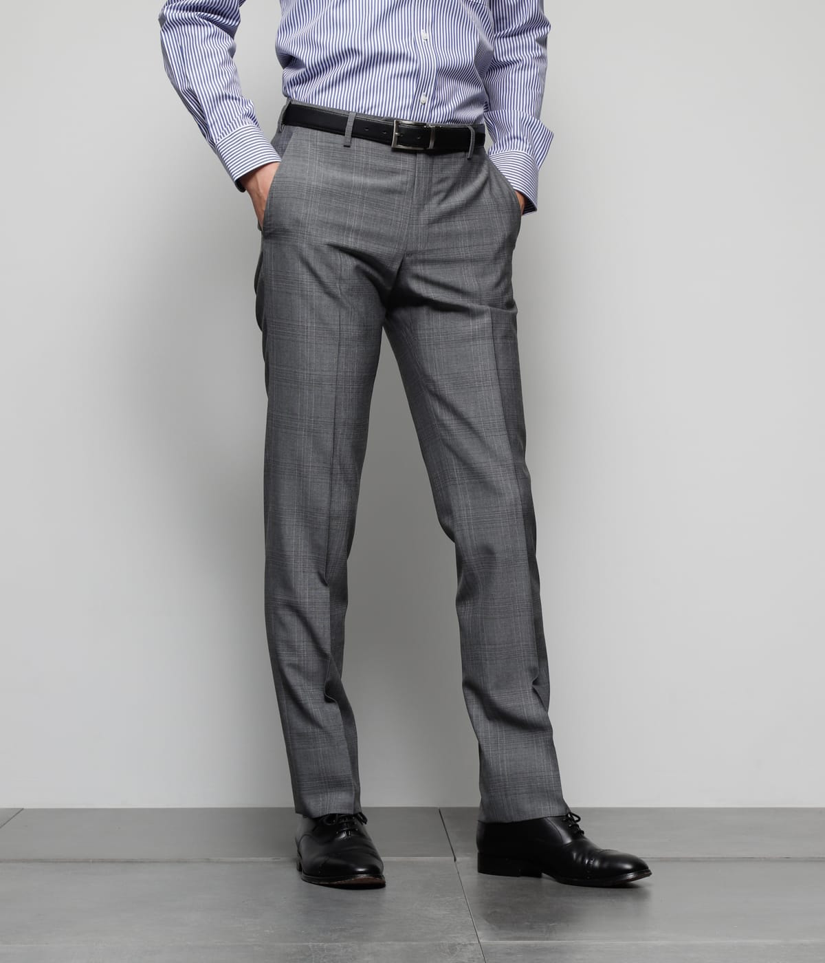 防シワ ウォッシャブル マナードアクアチェック ソフトテーパードスラックス ノータック 21 ファッション通販のny Online