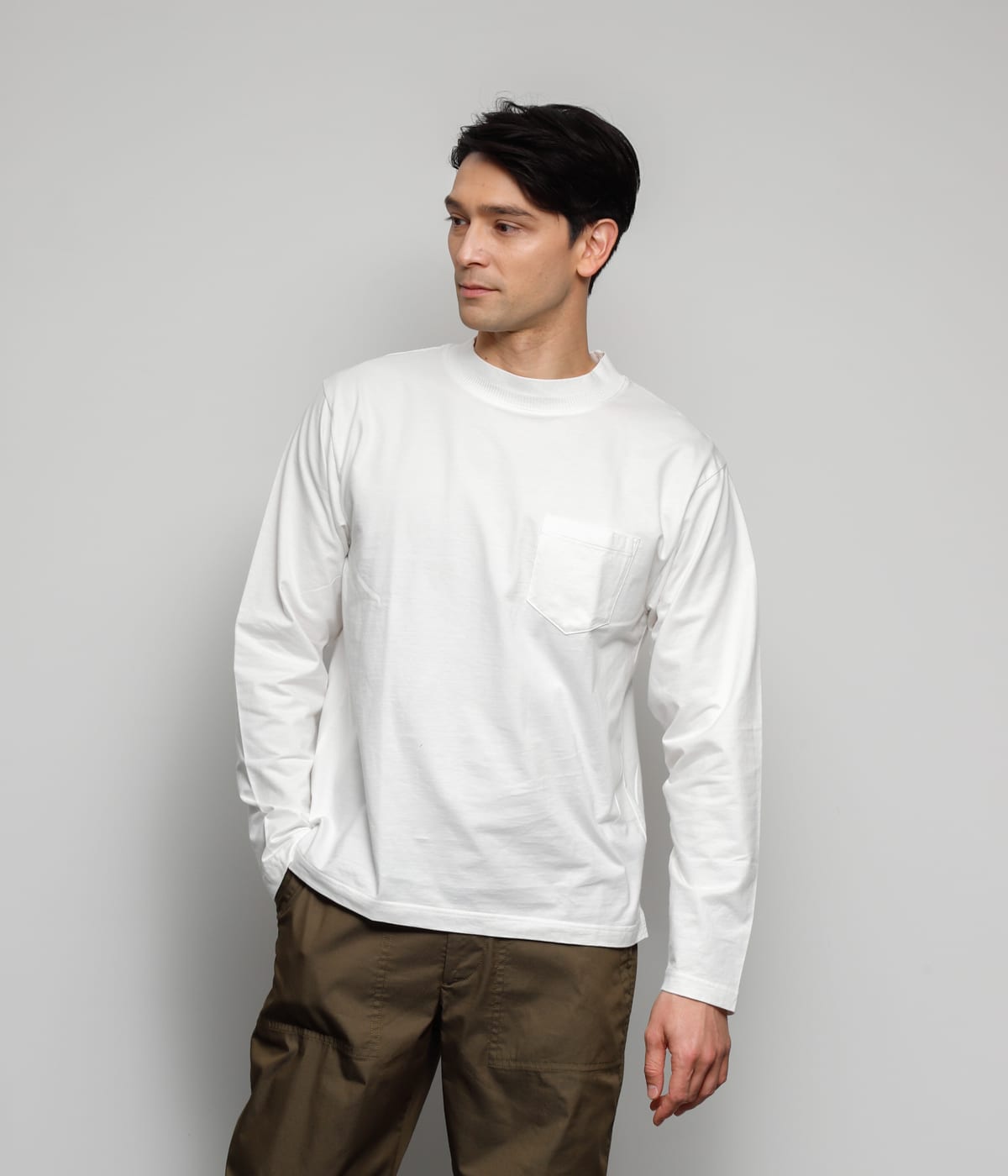 変形天竺モックネック 長袖Tシャツ(11602663-2021)｜ファッション通販のNY.ONLINE