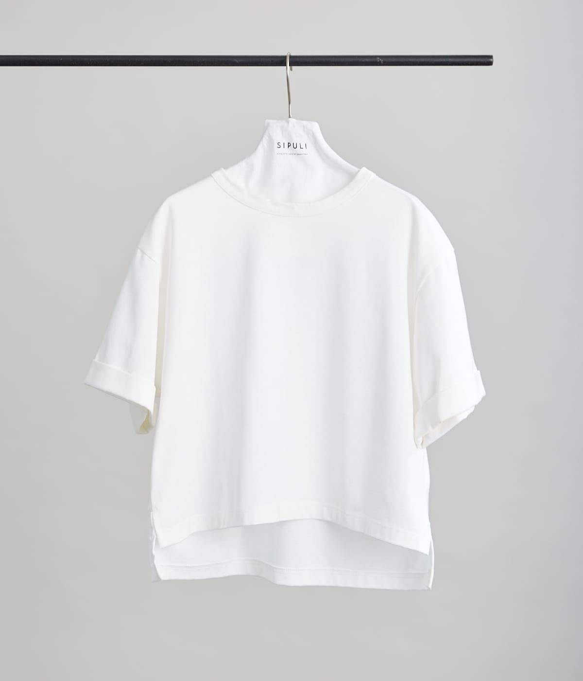 [ULTIMA] Heavy Cotton Jersey ロールアップTシャツ