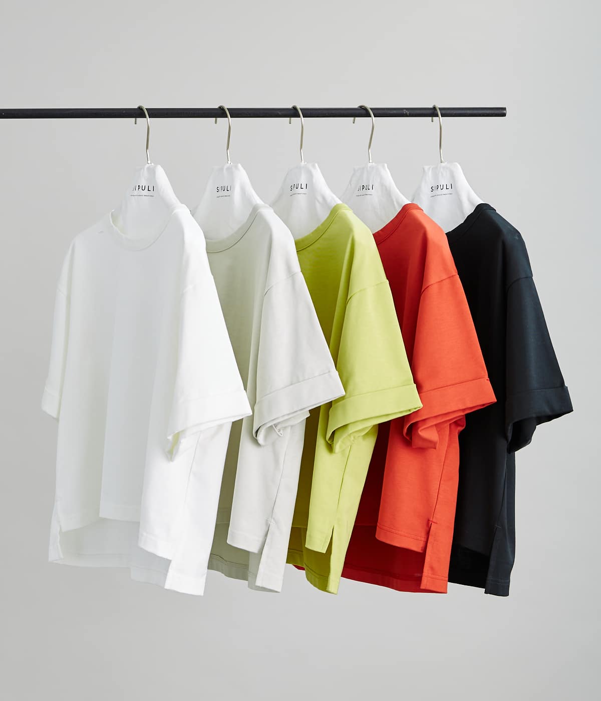 ULTIMA] Heavy Cotton Jersey ロールアップTシャツ(37852202-2021 