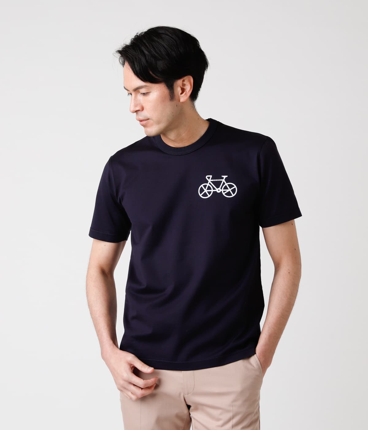 【IVORY LABEL】自転車プリントTシャツ