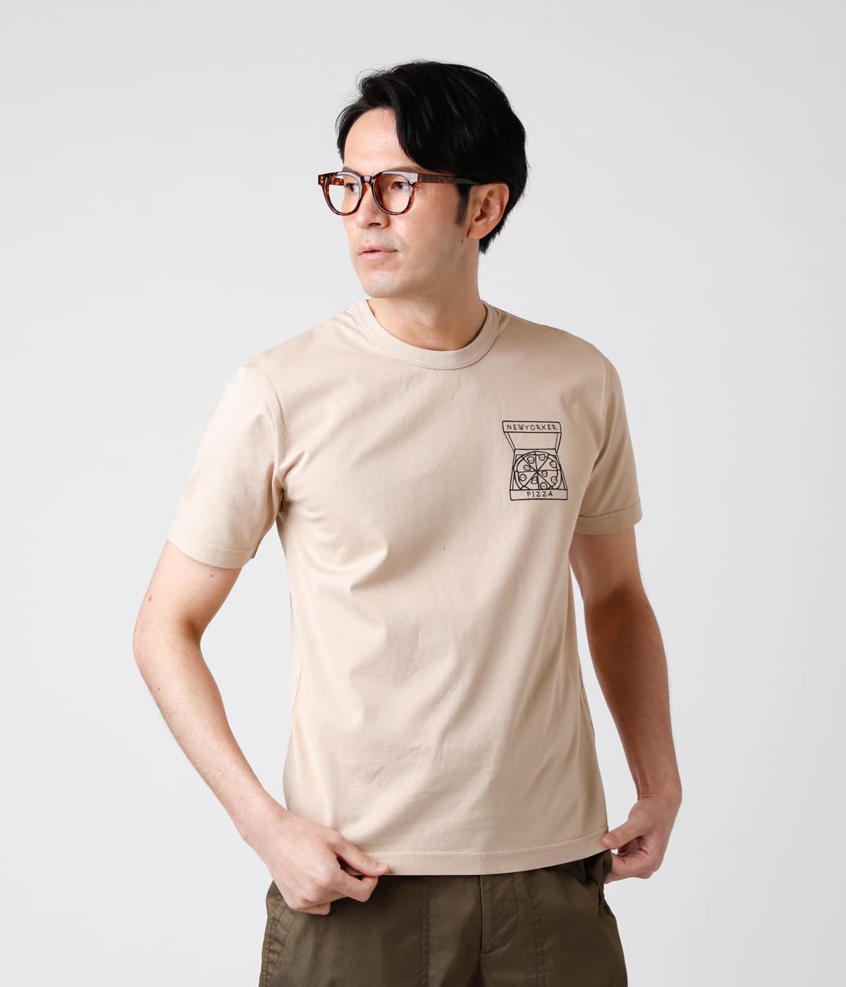 【IVORY LABEL】ピザプリントTシャツ