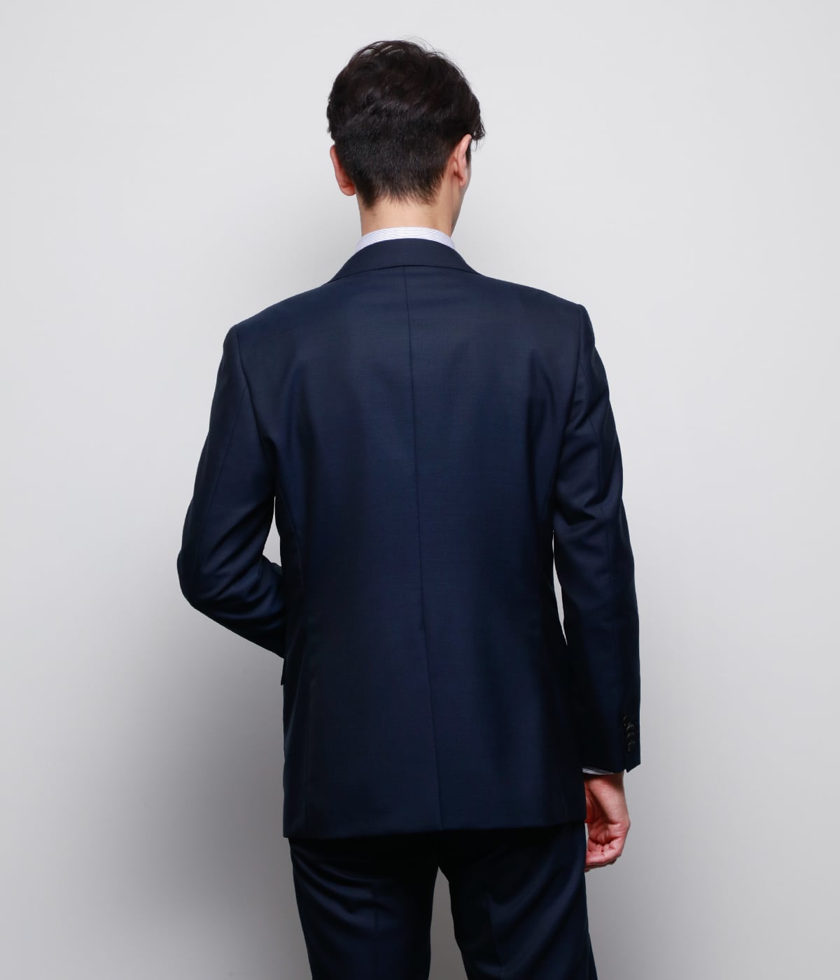 撥水】PREMIUM CLOTH Super120's シャンブレーソリッド スーツ(2ボタン 