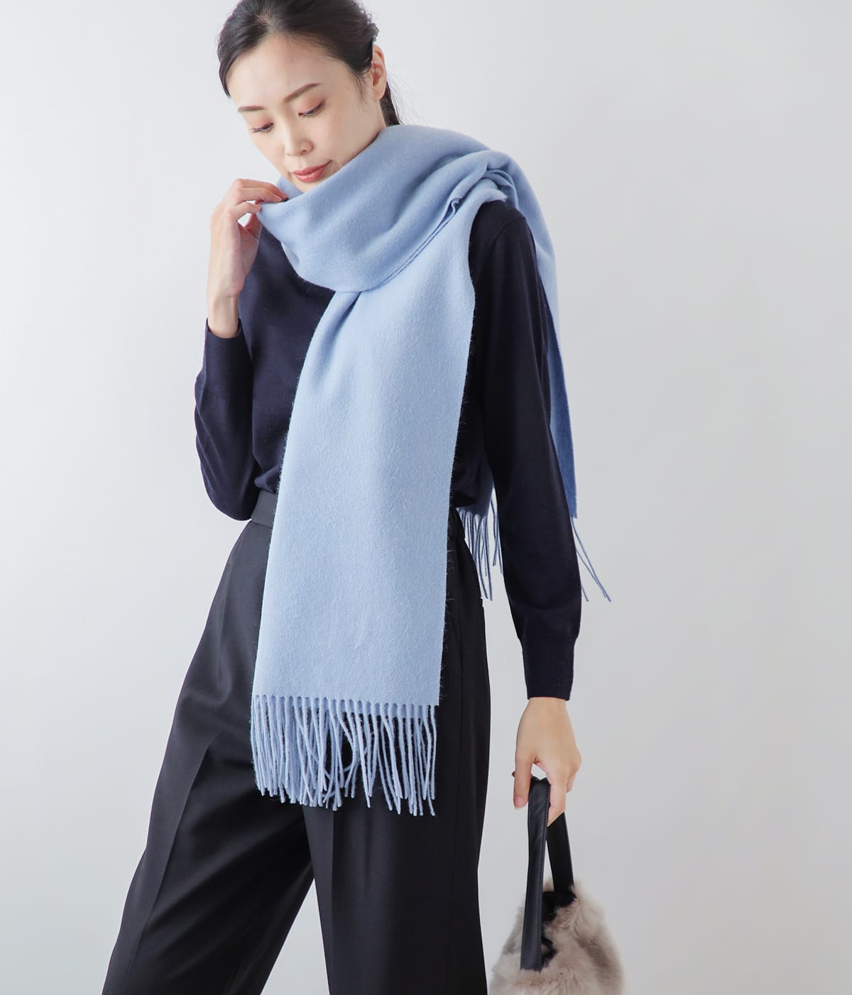 NY.ONLINEの【WEB限定】TWEEDMILL（ツイードミル） 無地ストール