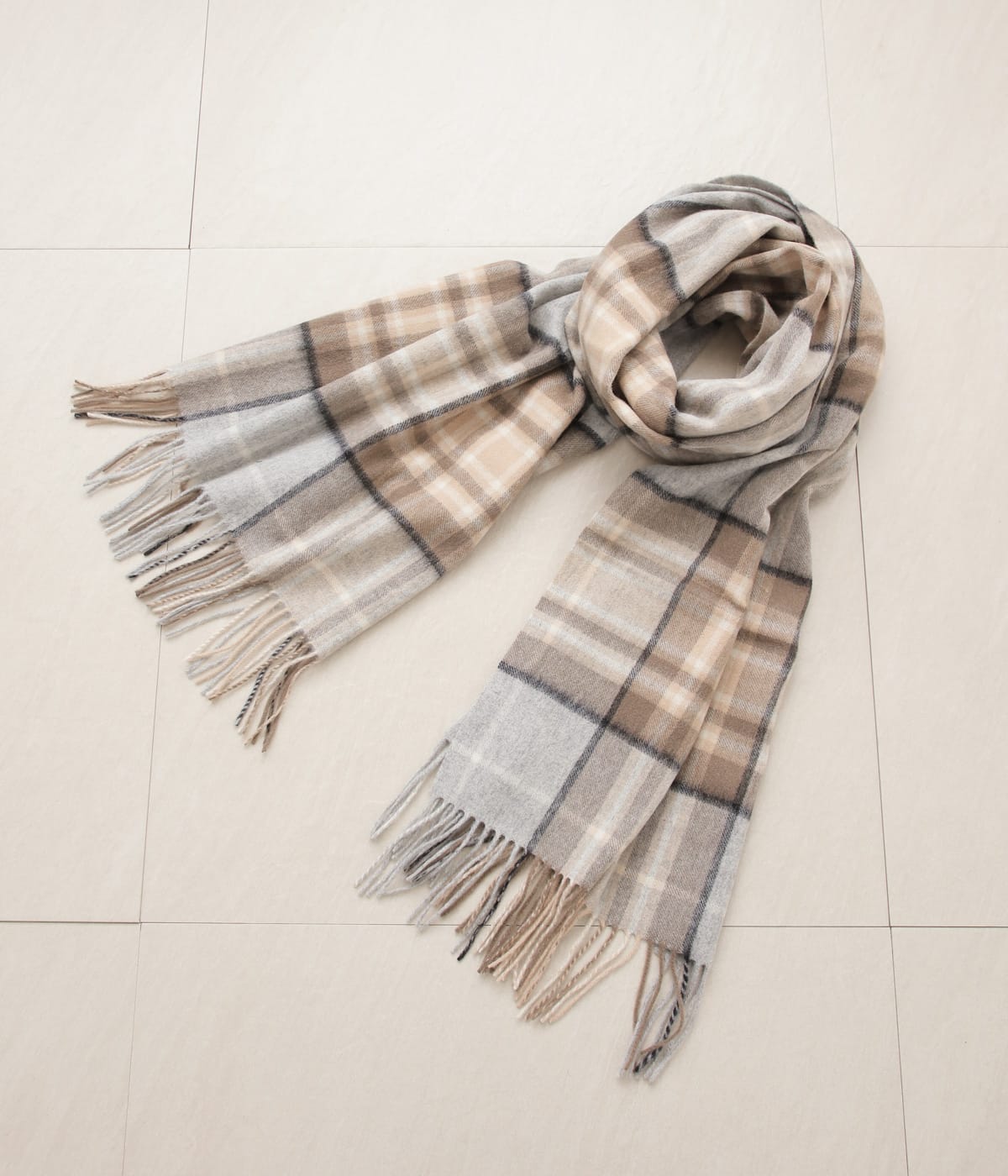 【WEB限定】TWEEDMILL（ツイードミル） チェックストール