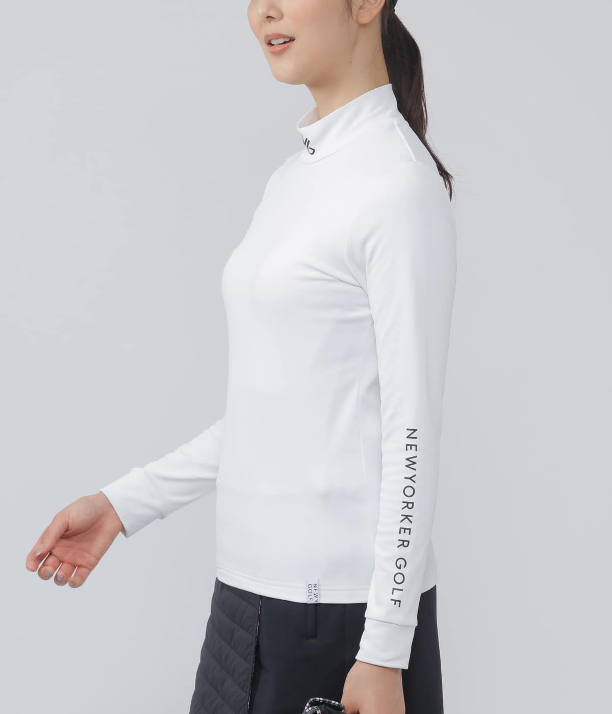 モックネックロングスリーブTシャツ(33886560-2022)|ファッション
