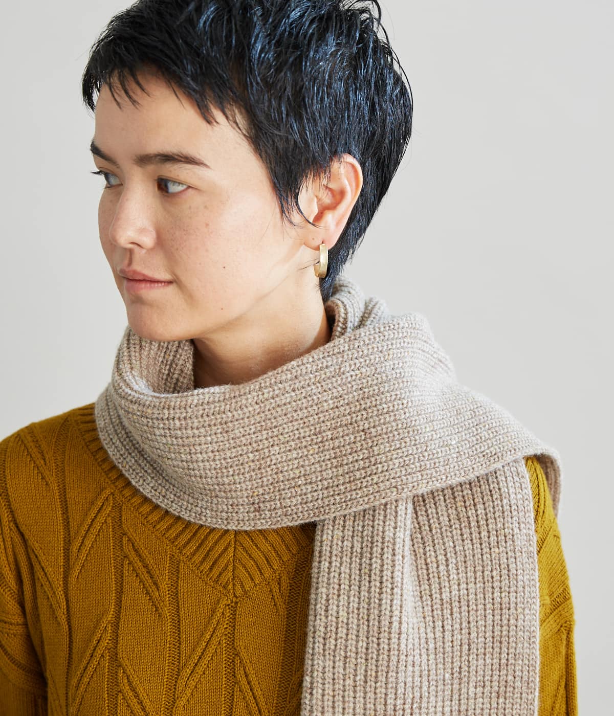 Wool Color Nep 片畦マフラー(37926111-2022)|ファッション通販のNY