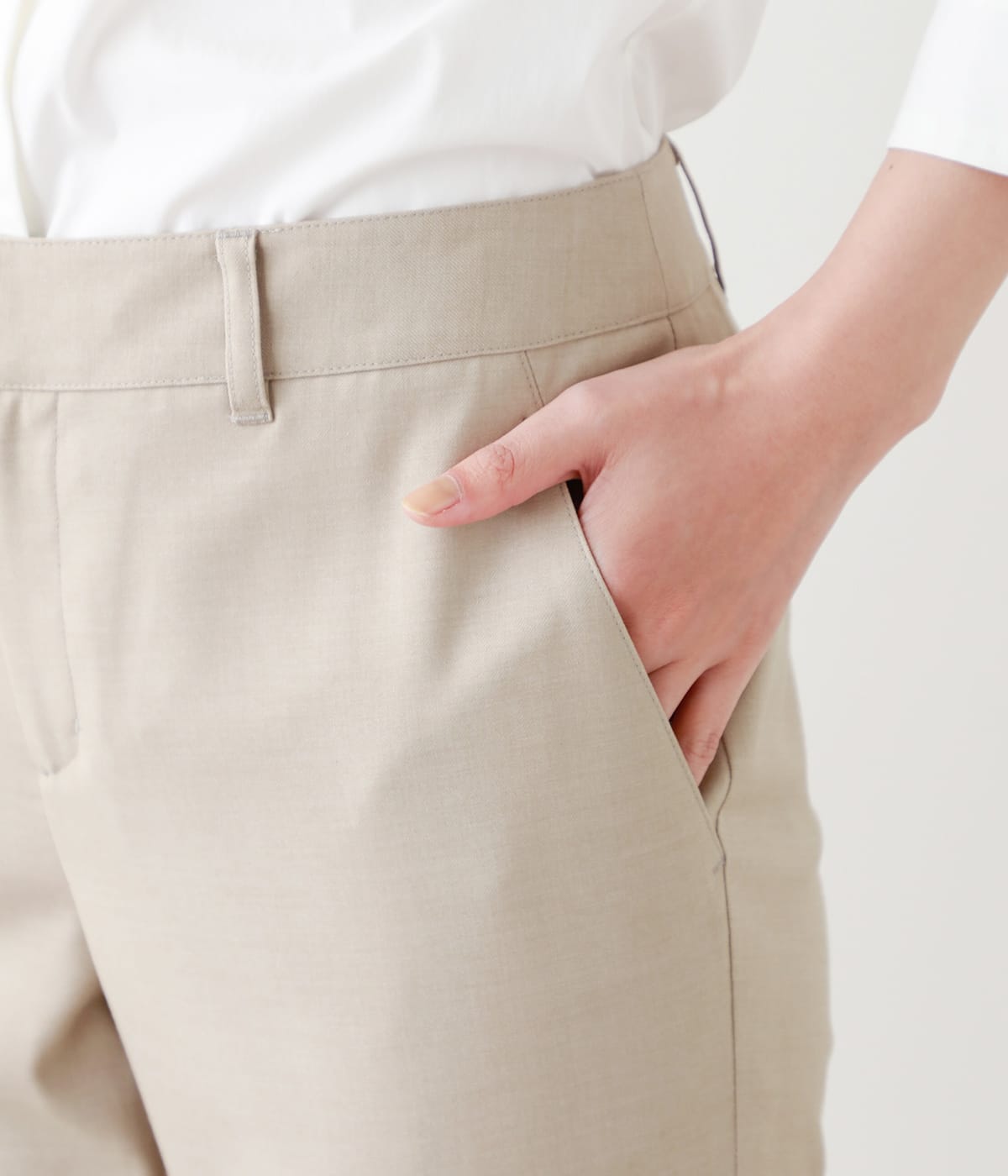 ストレッチギャバ テーパードパンツ(51336213-2022)|ファッション通販
