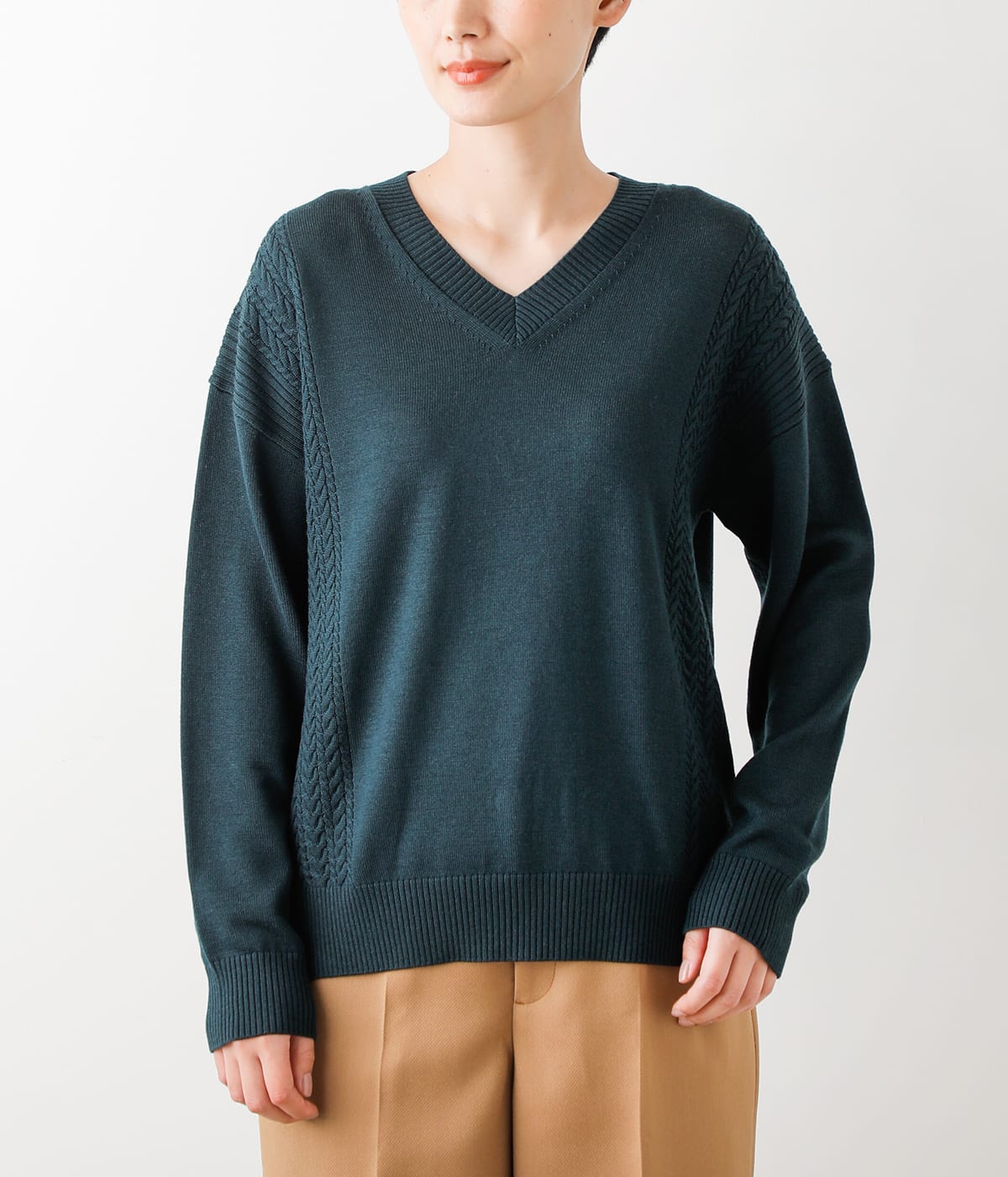 ウォッシャブルウール ケーブルニットプルオーバー(51726631-2022)｜ファッション通販のNY.ONLINE