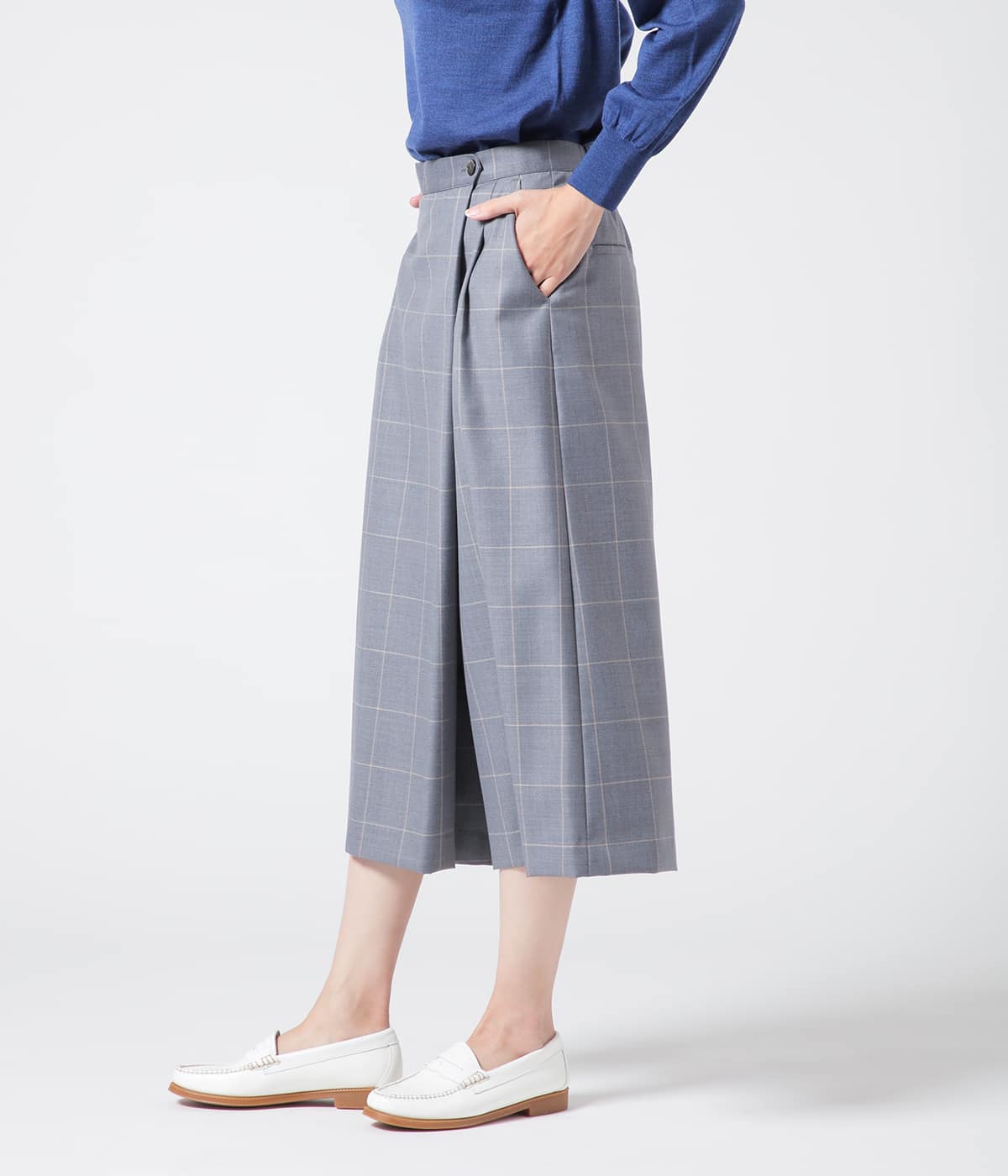 ウィンドウペイン キュロットパンツ(71336427-2022)｜ファッション通販