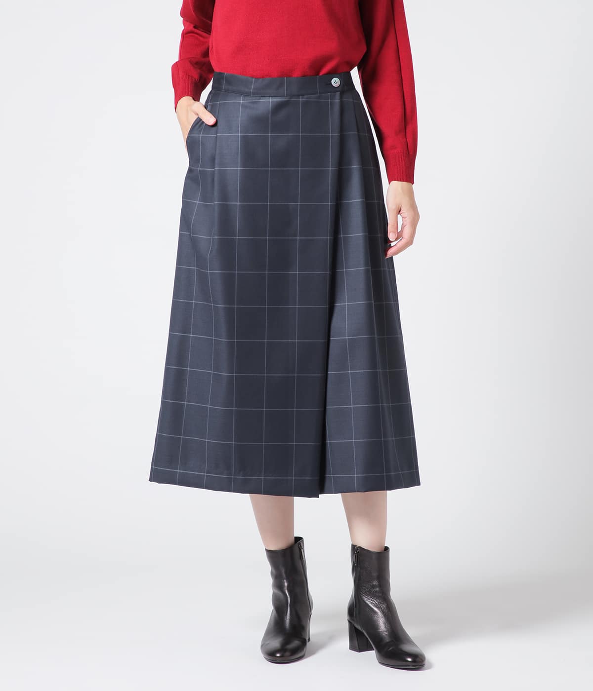 ウィンドウペイン キュロットパンツ(71336427-2022)｜ファッション通販