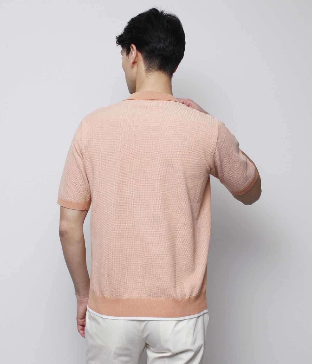 コットンスキッパーニットポロシャツ(11635606-2022)｜ファッション 