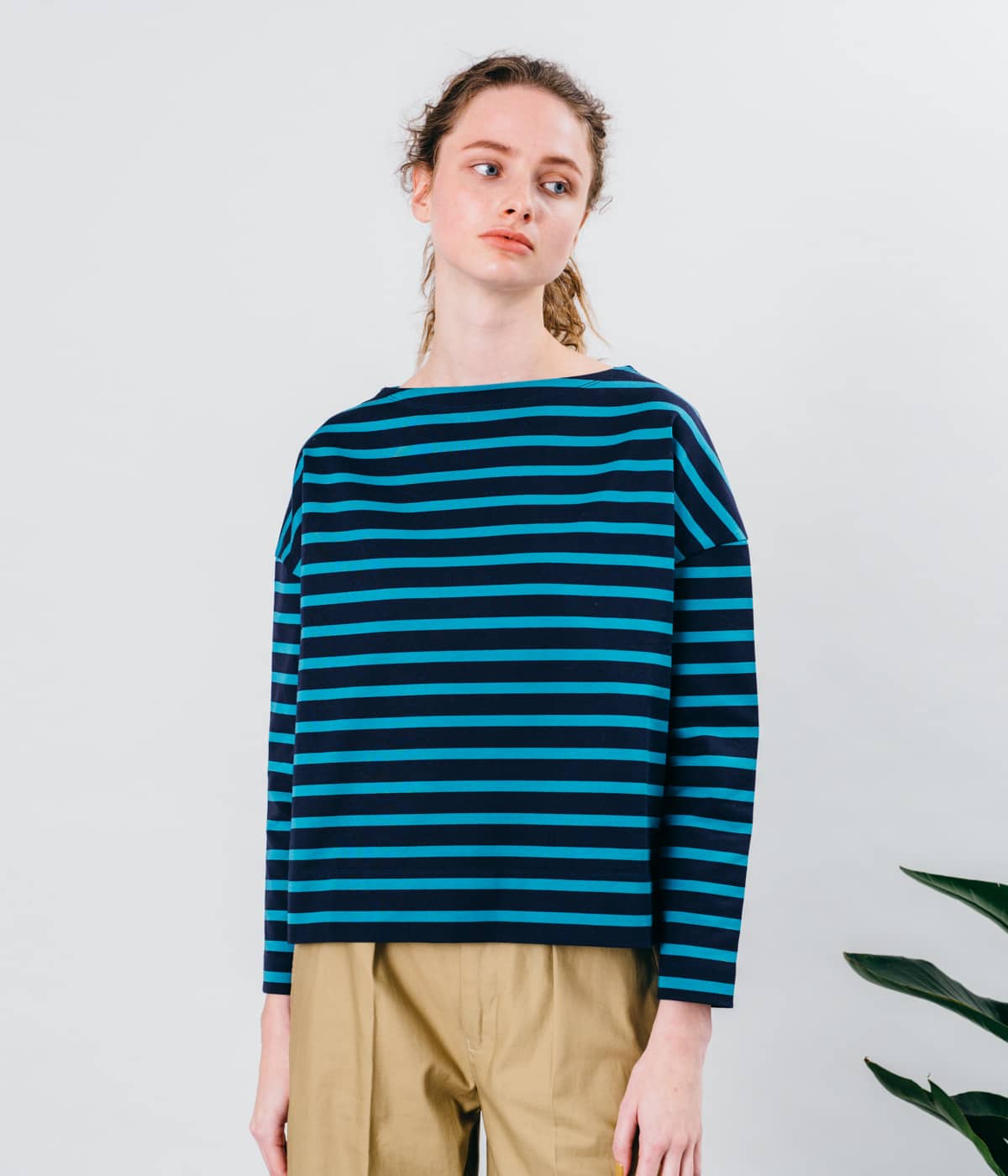 ［ULTIMA］Parallel Cotton Jersey ボーダーカットソー