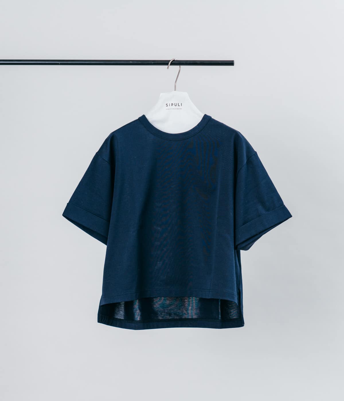 ［ULTIMA］Cotton Jersey ロールアップTシャツ