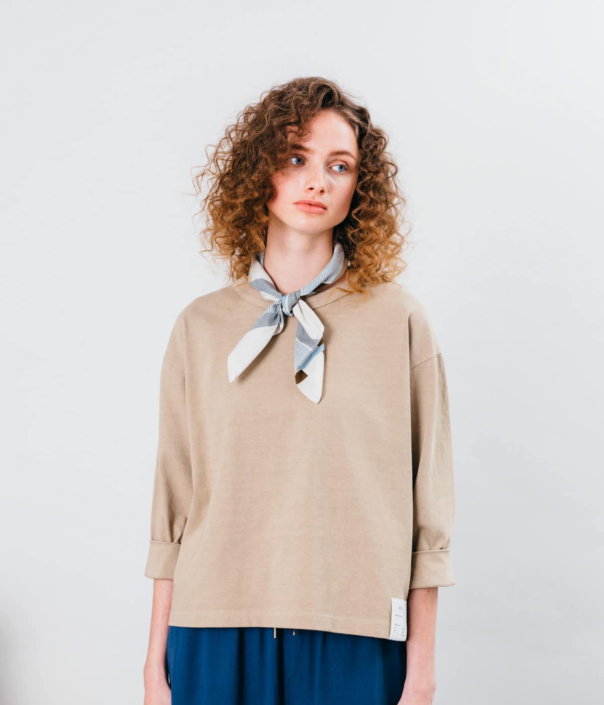 Memphis Cotton Jersey  7分袖プルオーバー