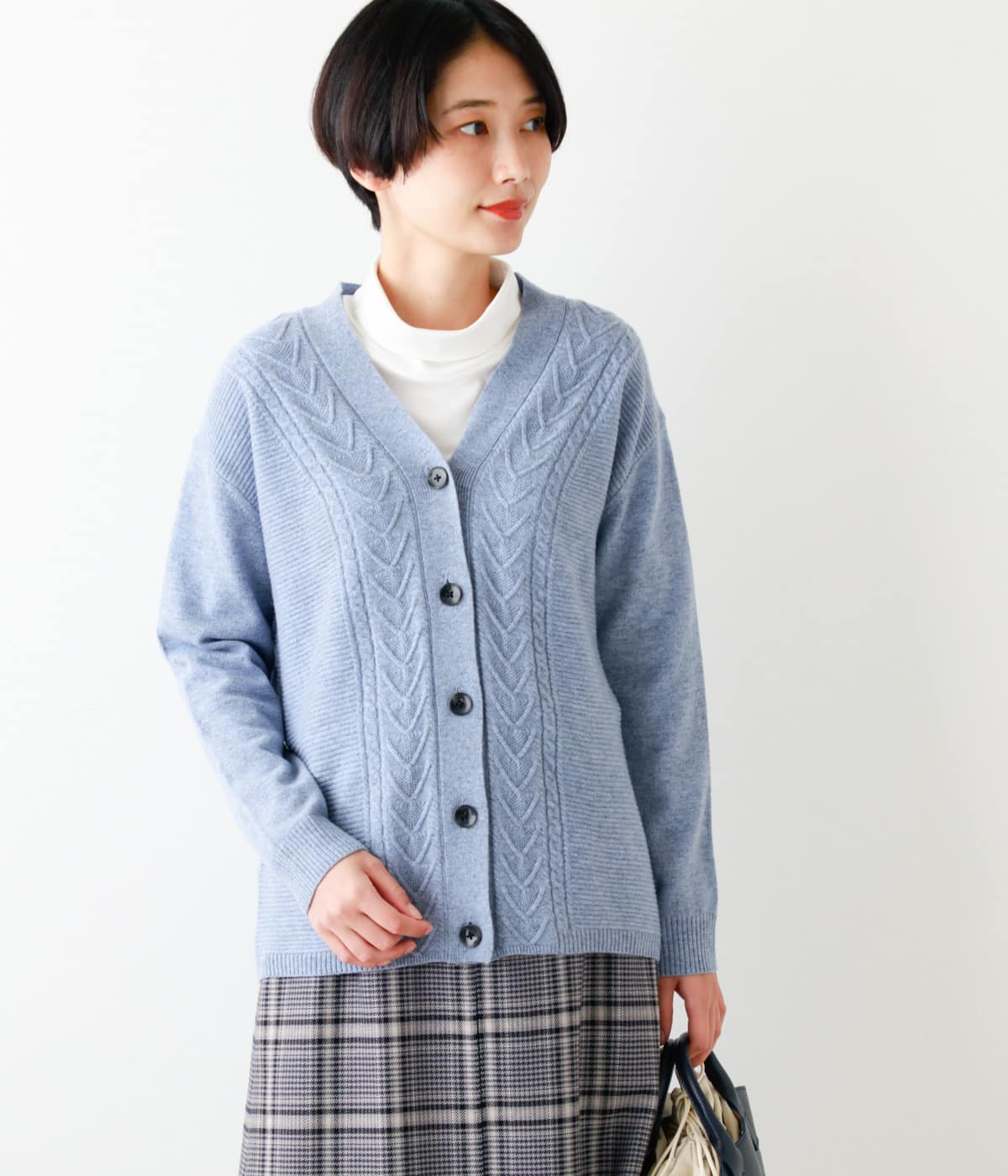 ウールカシミヤ 12G Vネックニットカーディガン(51715671-2022)｜ファッション通販のNY.ONLINE