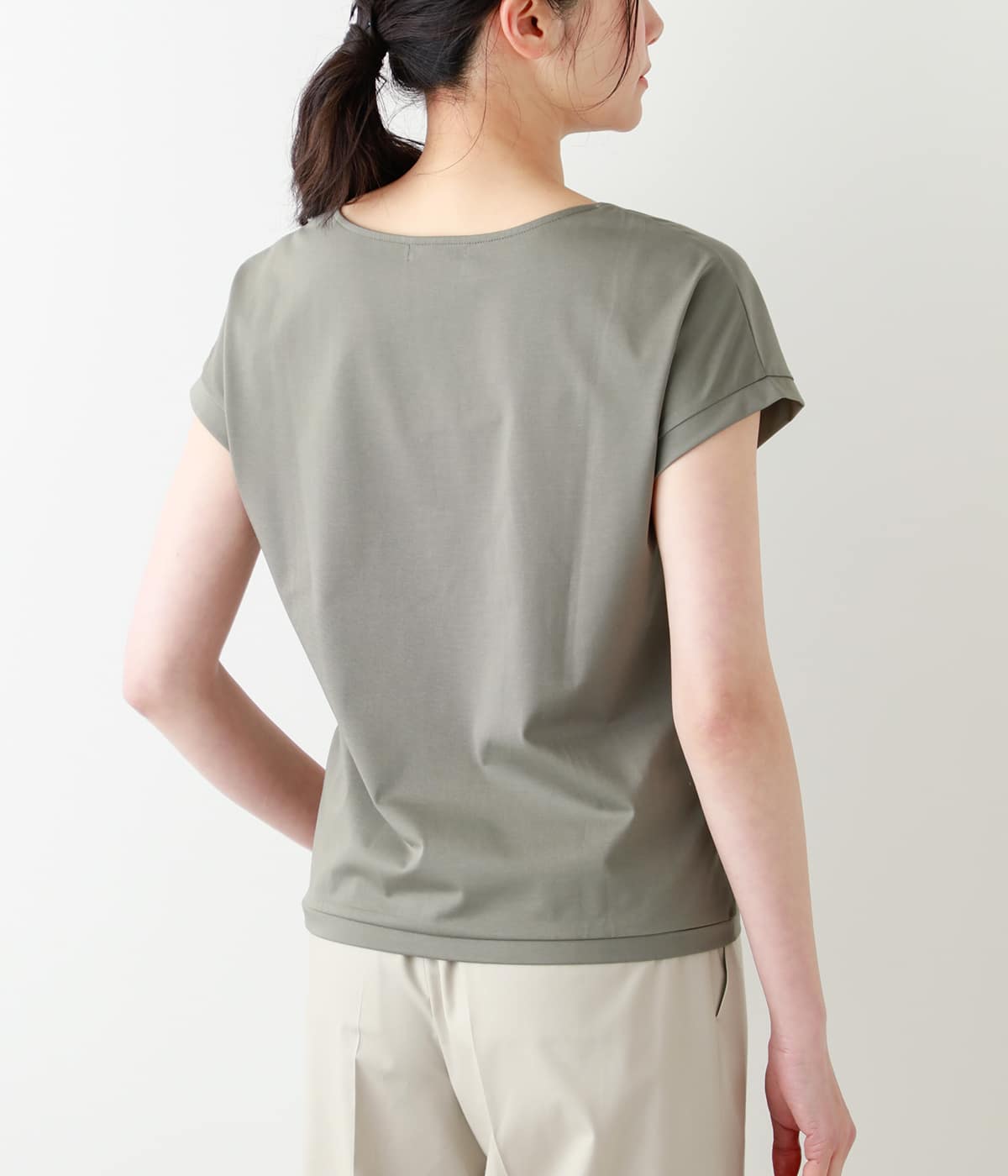 ソルシールド天竺 フレンチスリーブTシャツ(51855535-2022