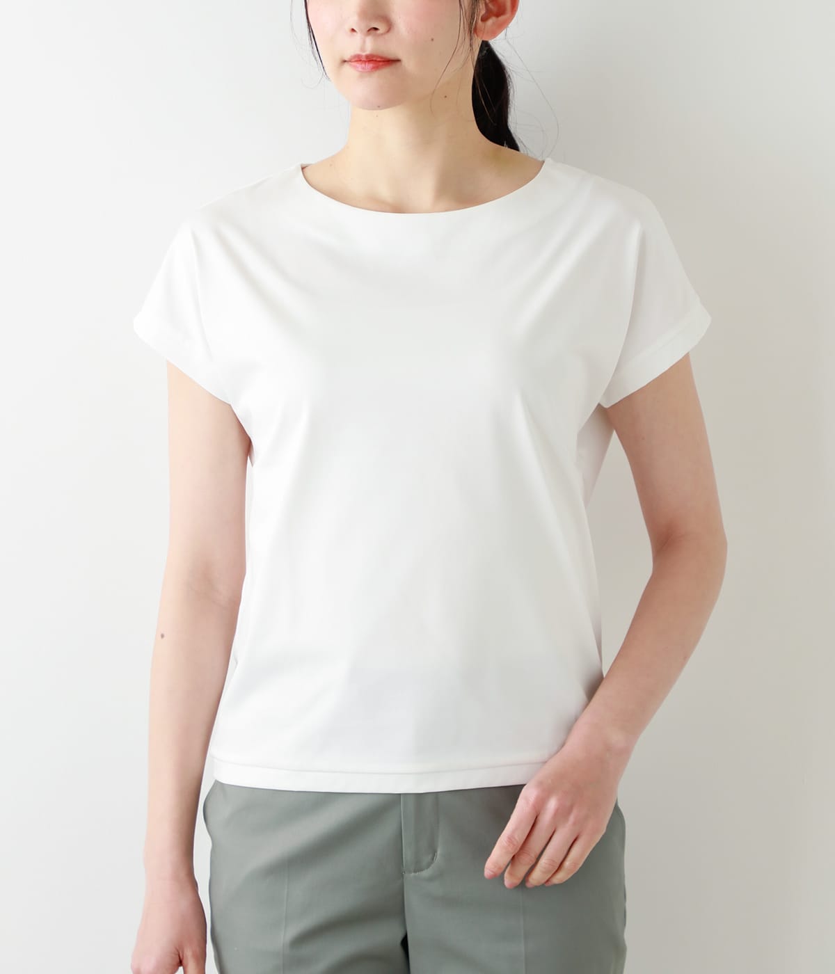 ソルシールド天竺 フレンチスリーブTシャツ(51855535-2022