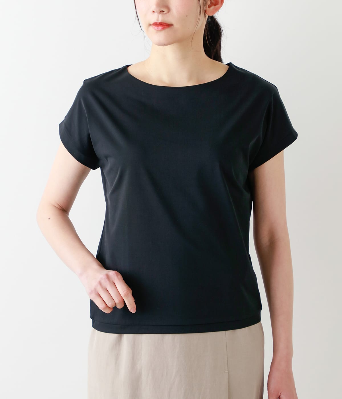 ソルシールド天竺 フレンチスリーブTシャツ(51855535-2022