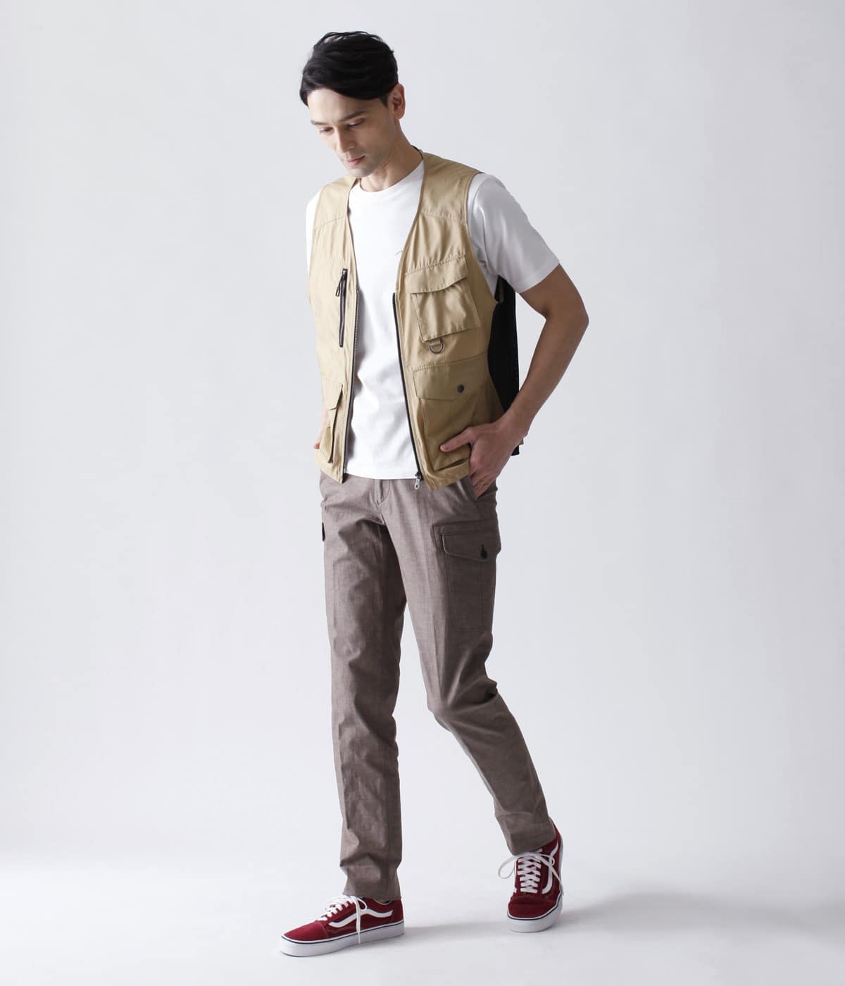IVORY LABEL】【撥水】高密度タフタ フィッシングベスト(76485810-2022 