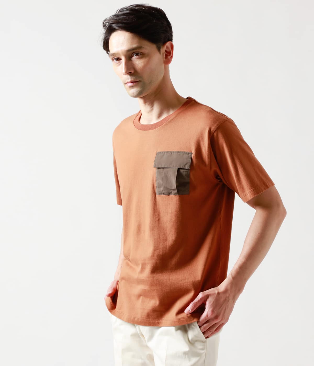 【IVORY LABEL】天竺ポケットTシャツ