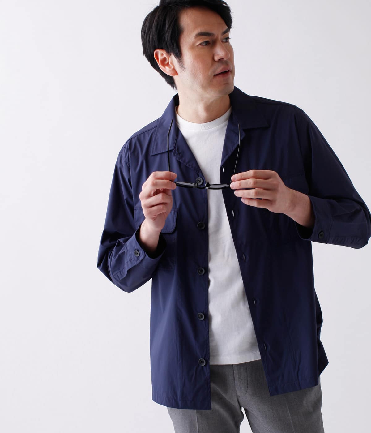 【IVORY LABEL】【撥水】ナイロンリップ 長袖ファティーグシャツ