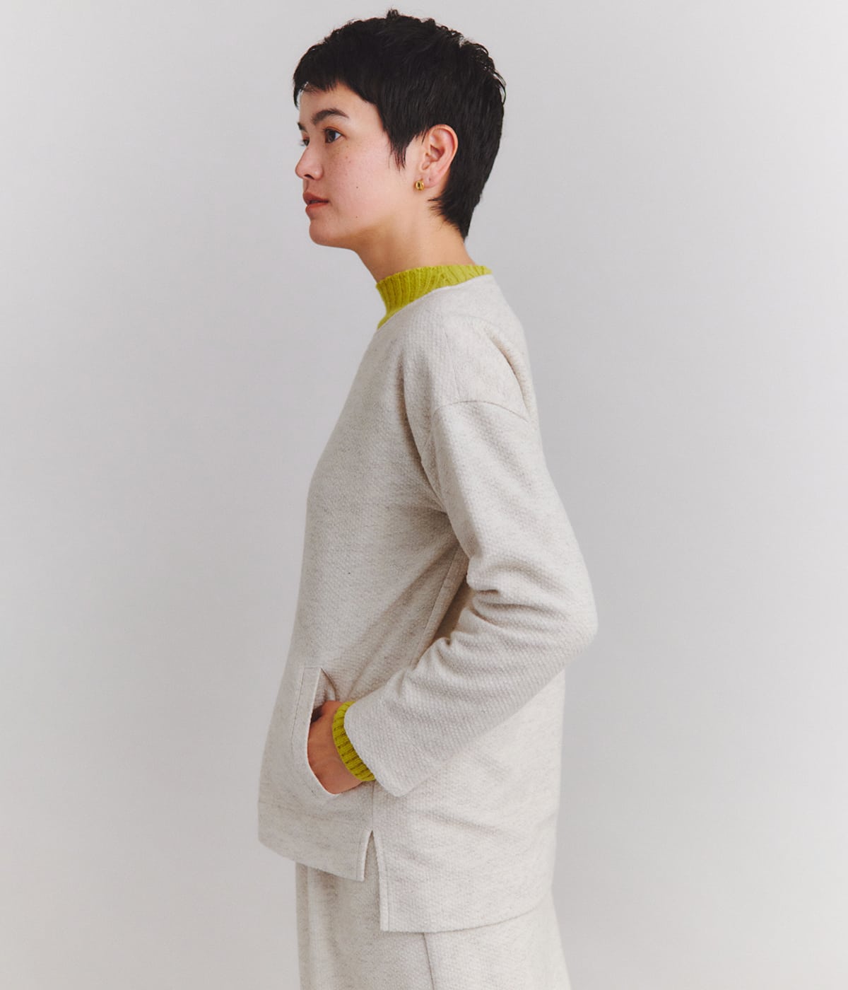 Wool Seed Stich ポケットプルオーバー(37889841-2023)|ファッション