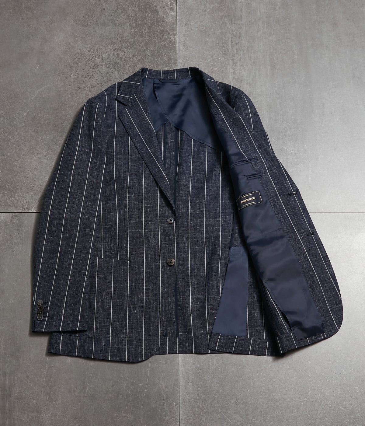 Loro Piana SUMMERTIME ビッグピッチストライプジャケット(2ボタン