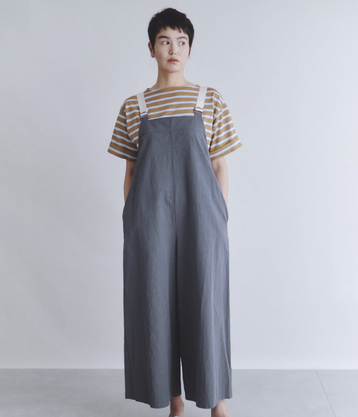 Cotton Linen Weather オーバーオール