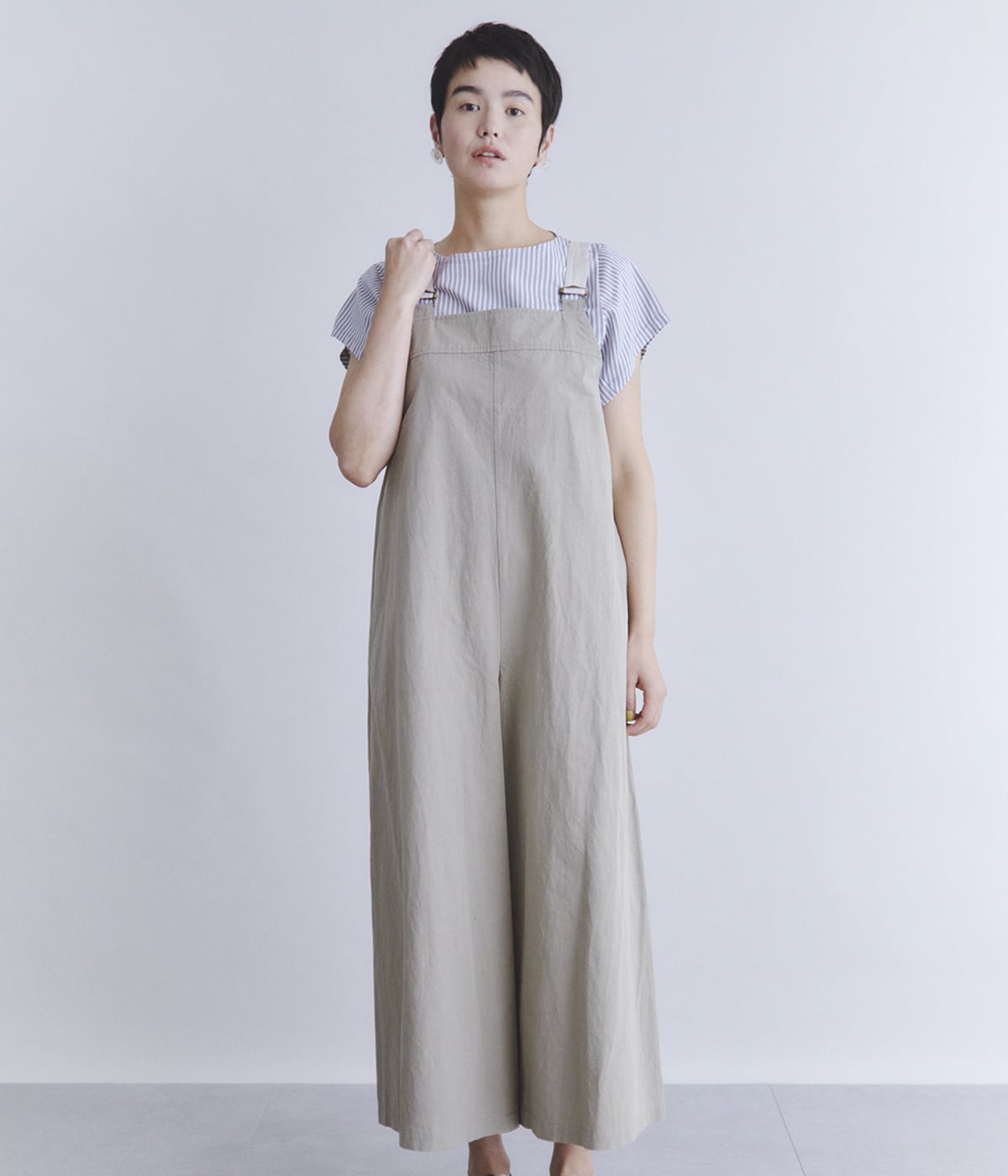Cotton Linen Weather オーバーオール